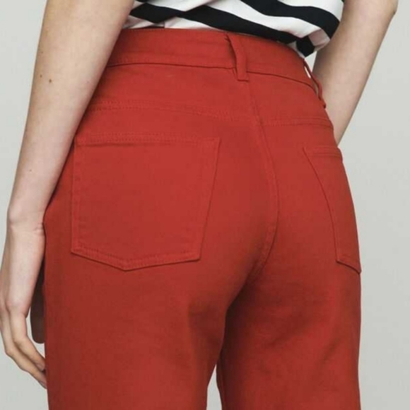 🎈Host Pick🎈Maje | Cropped High-rise Wide-leg Jeans - Picture 4 of 16